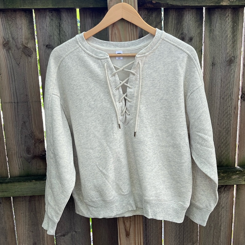 Old Navy Lace-Up Sweatshirt
